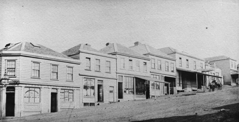 Looking south showing Victoria Street West...1866