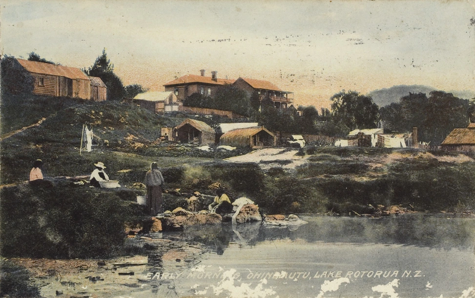 Early morning, Ohinemutu, Lake Rotorua, N.Z.
