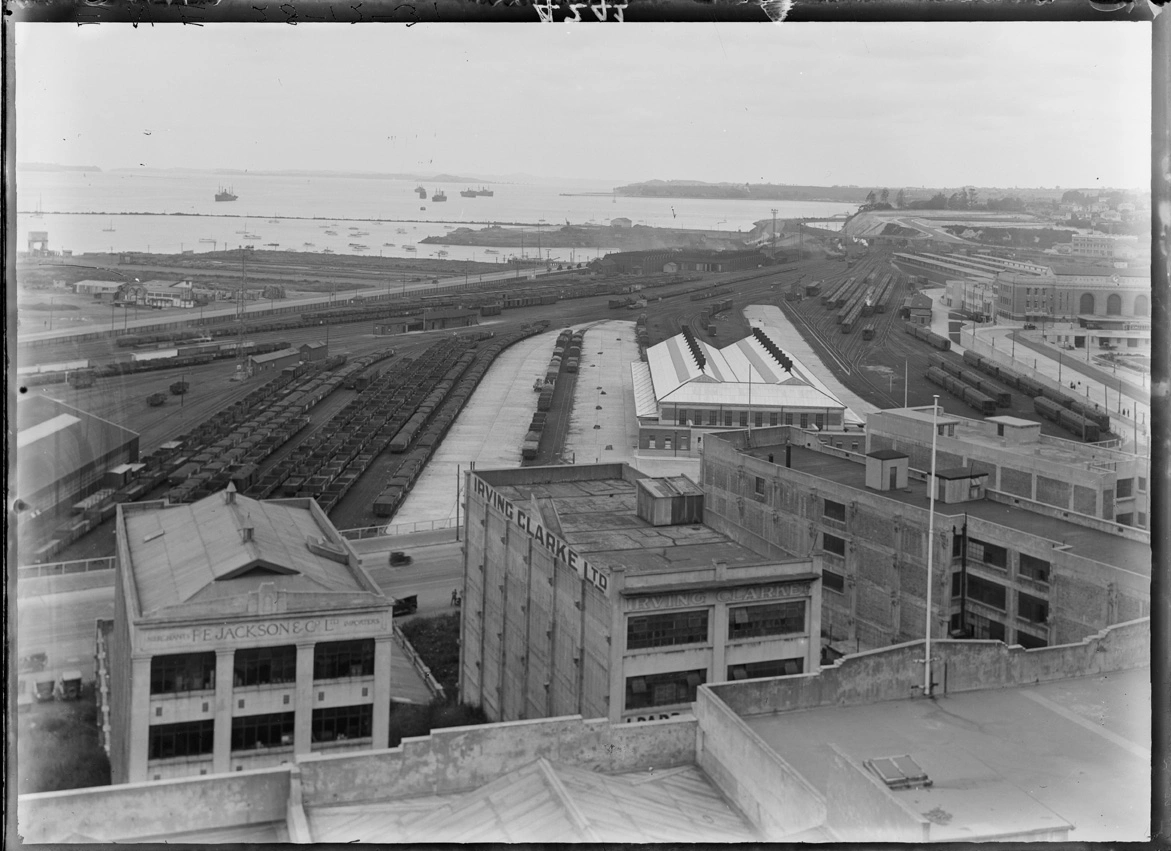 Looking north east over Auckland from Emily Place...1931