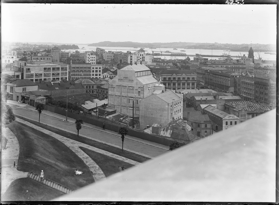 Looking west over Auckland from Emily Place...1931