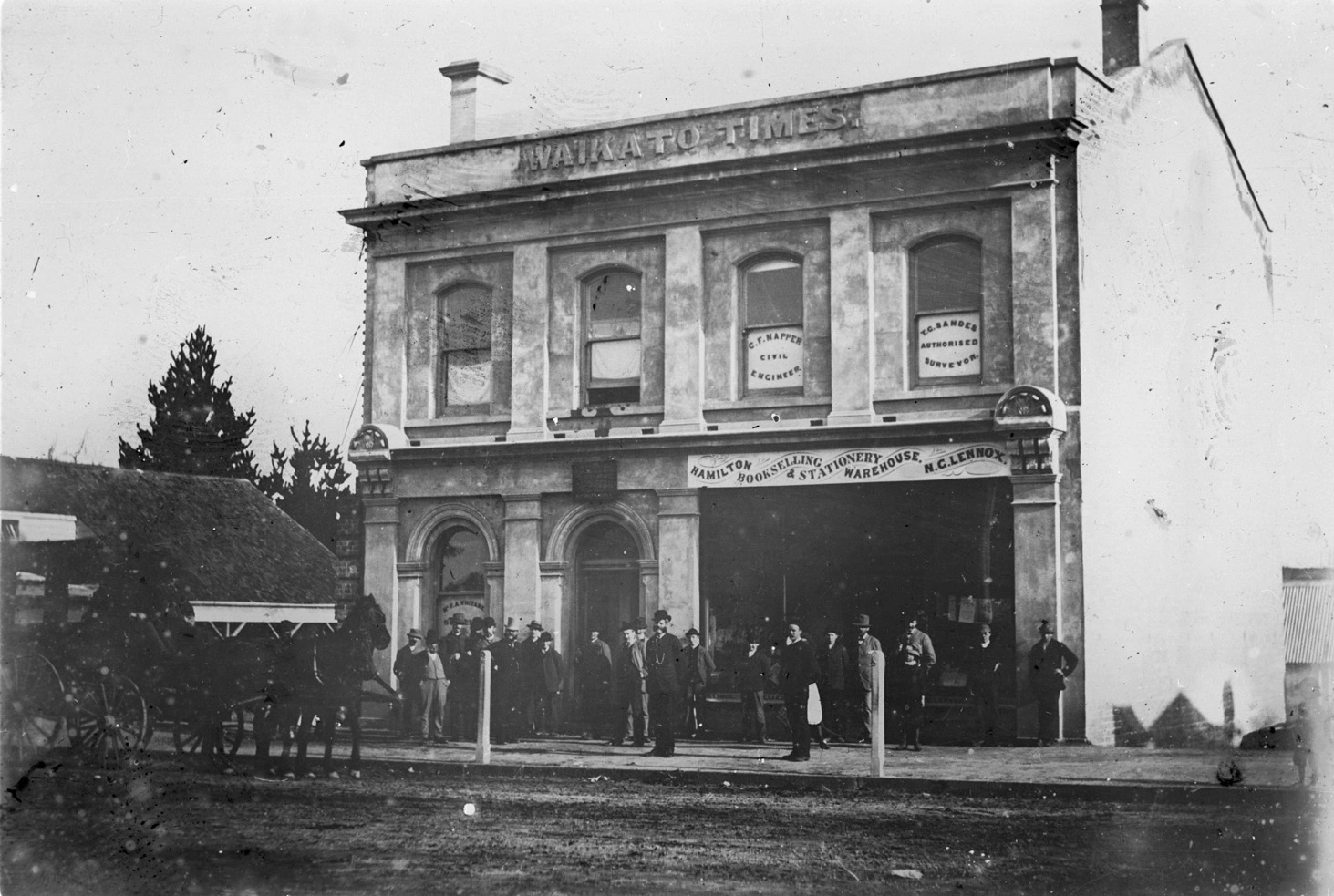 Waikato Times building in Hamilton...1882