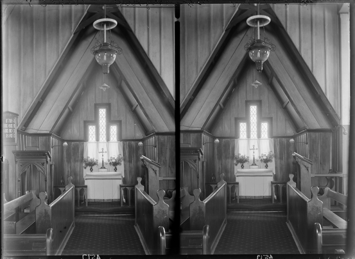 Altar in St Peters Church, Onehunga, 1933