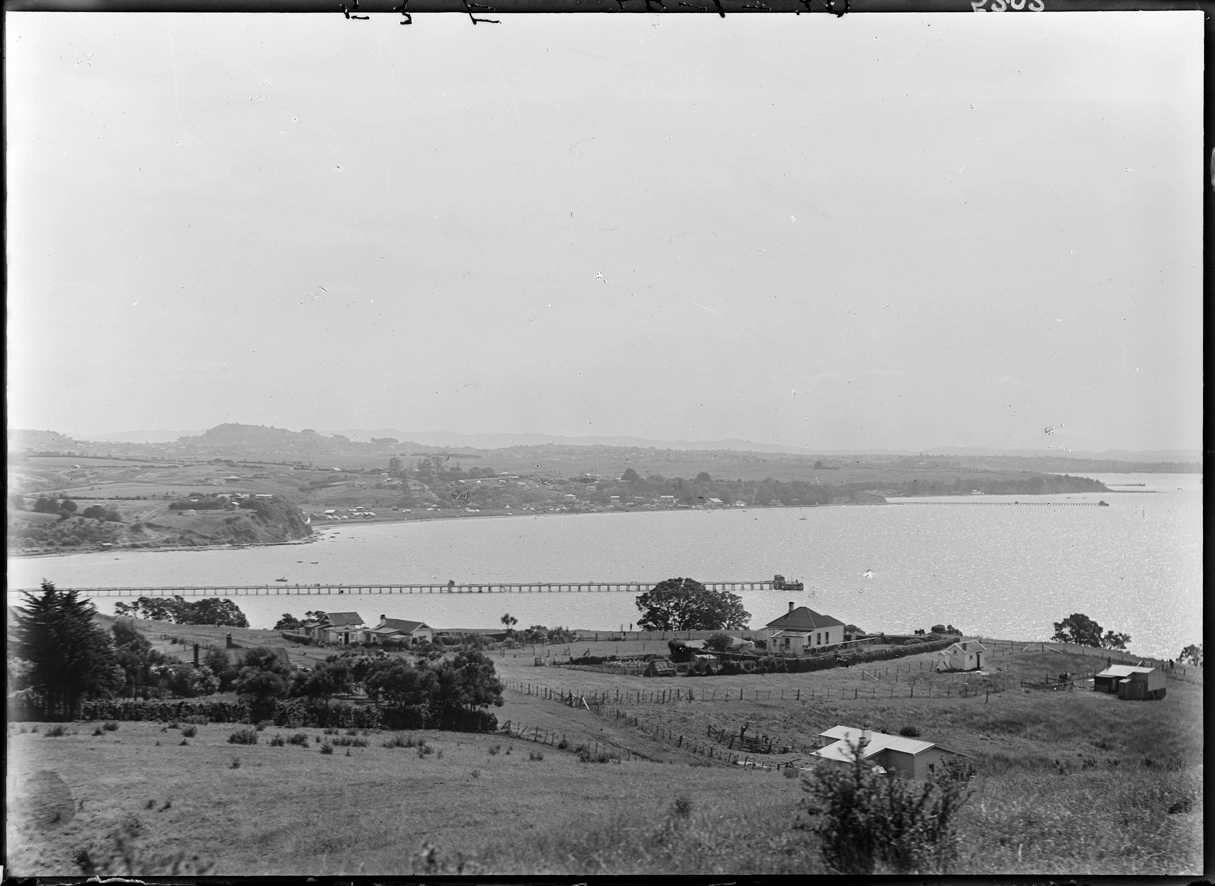 Looking west from Achilles Point across St Heliers Bay...1920?