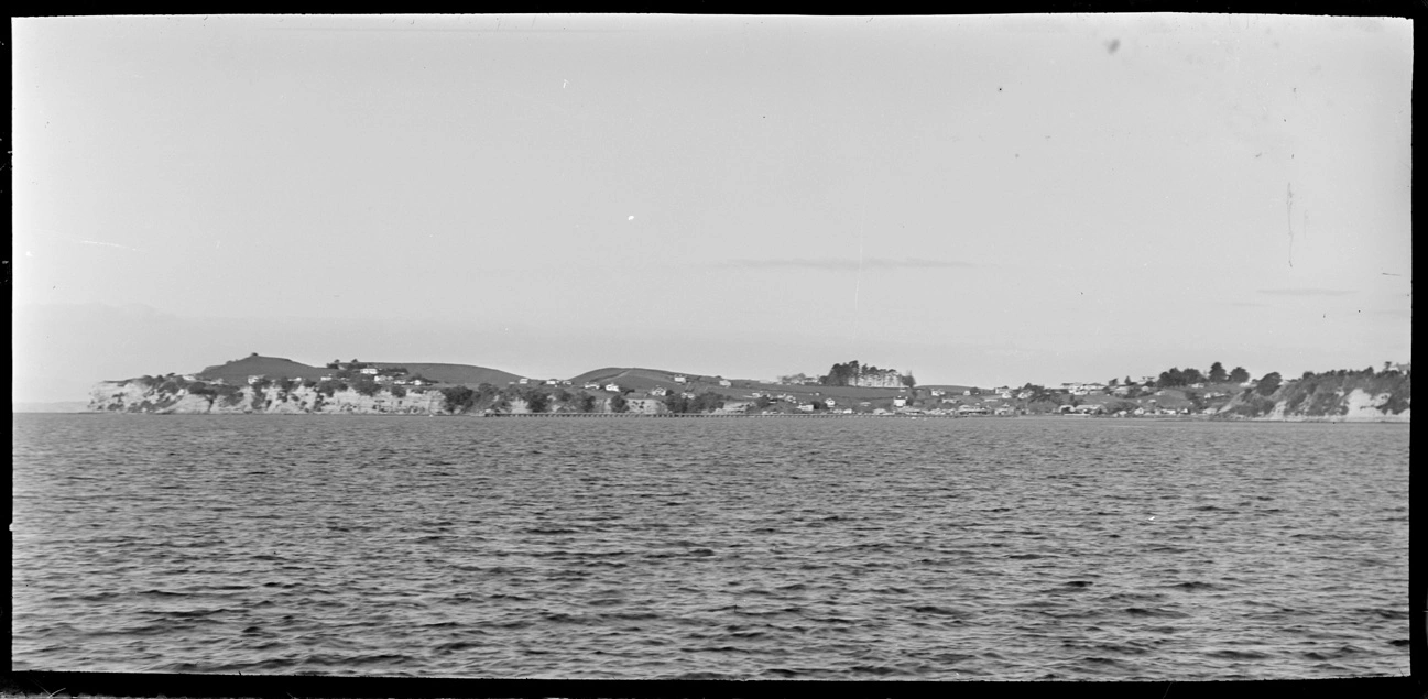 Looking east from the end of Kohimarama wharf...1920