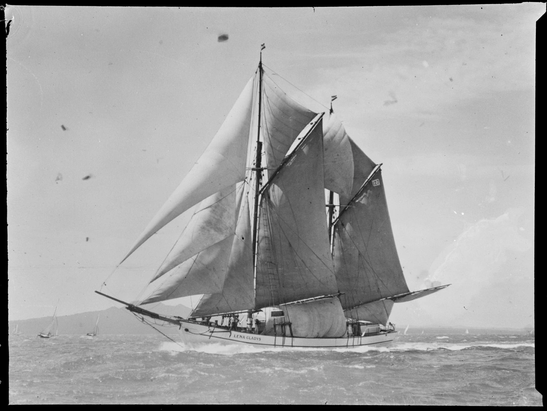 Ketc-rigged scow 'Lena Gladys'...1914