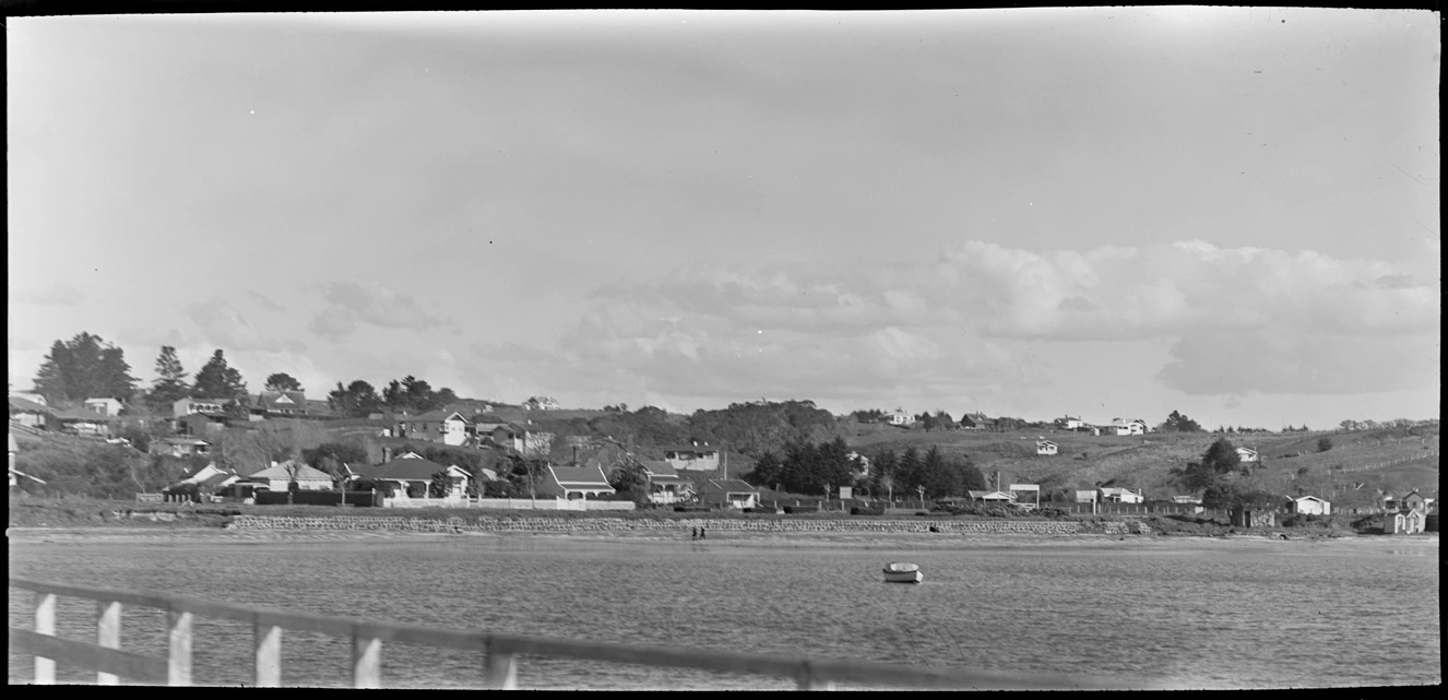 Looking south west from the end of St Heliers Bay Wharf...1920