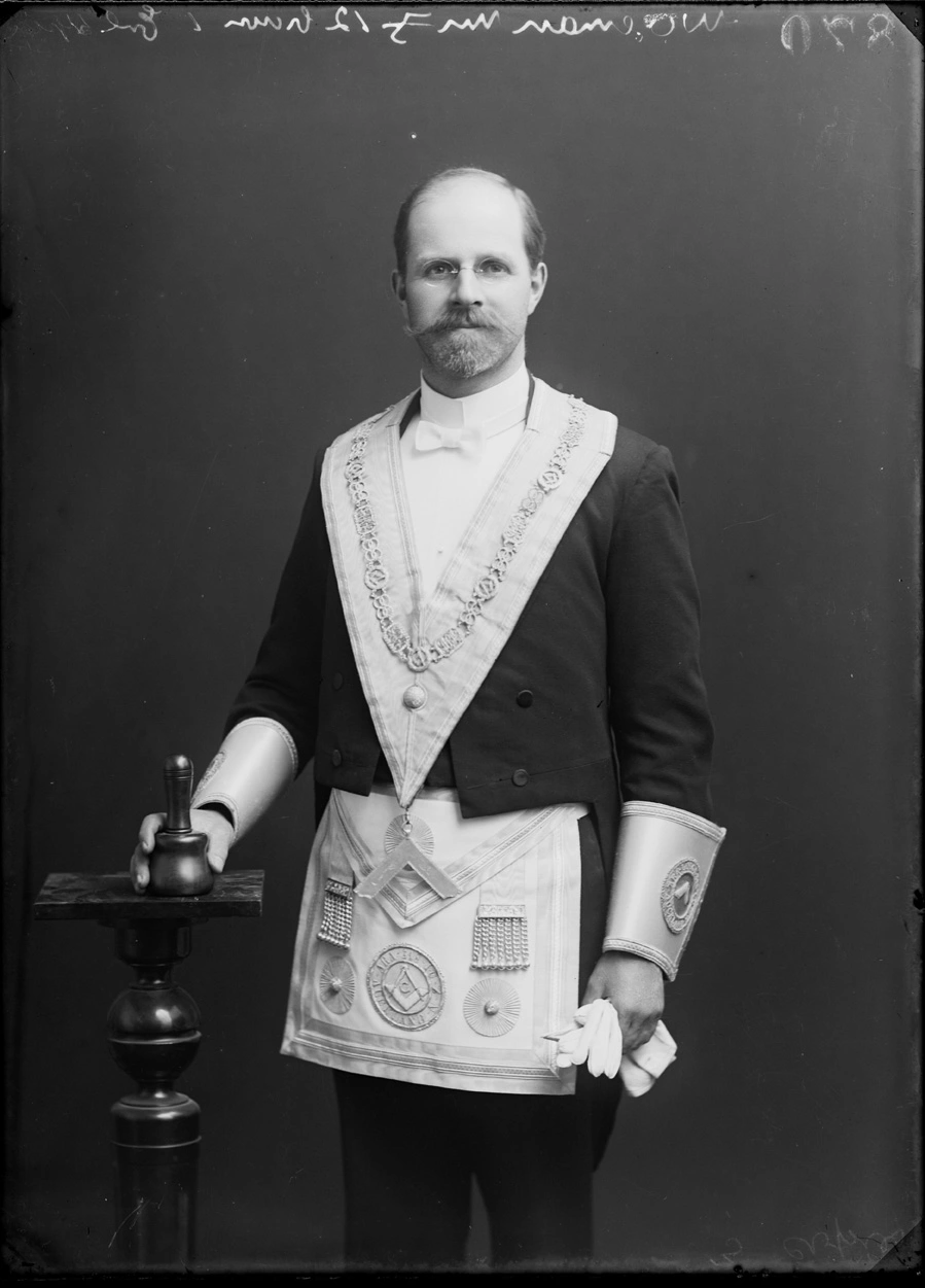 Mr F Wiseman in Lodge regalia