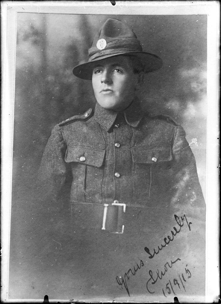 Unidentified soldier in military uniform