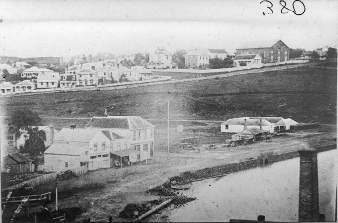 Showing Mechanics Bay, Alten Road taken from Selwyn Terrace...