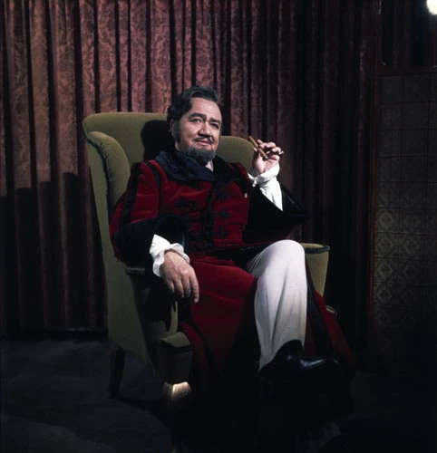 Inia Te Wiata as Johann Strauss Senior in a London production of The great waltz, 1970