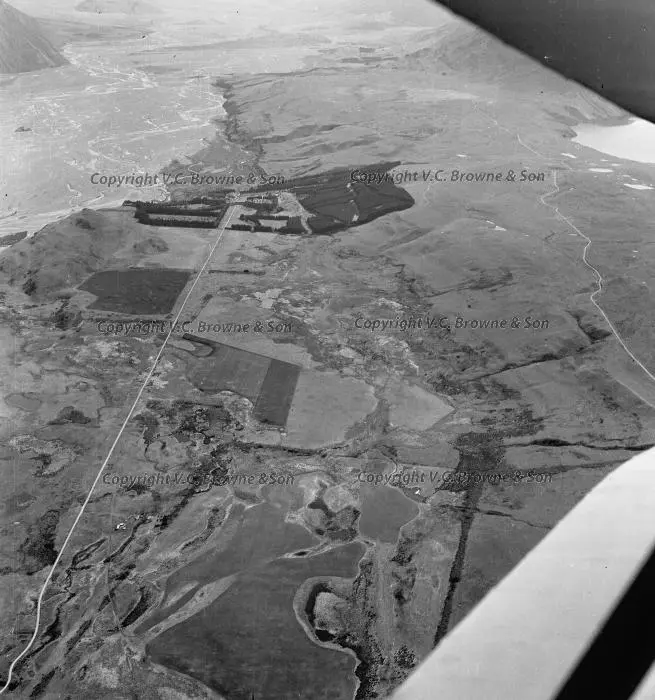 Looking NW over Lake Coleridge Village centre a... (Cr1-57/48)