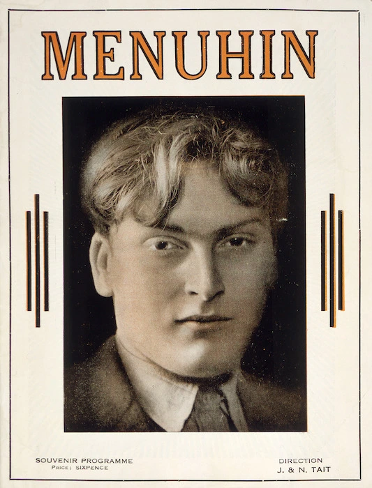 Photographer unknown :Menuhin. [Programme cover. 1935].