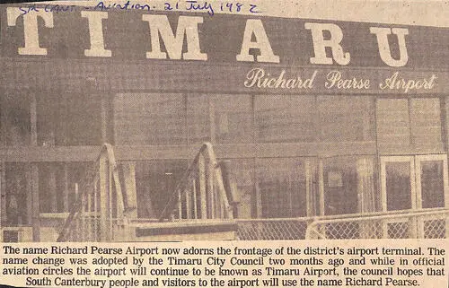 Timaru Richard Pearse Airport