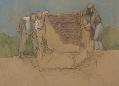 Miners Emptying a Truck
