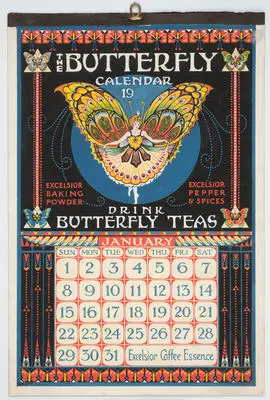 Butterfly Teas (artwork for calendar)