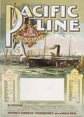 Pacific Line Royal Mail Steamers (poster)