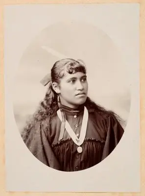Portrait of a Maori woman