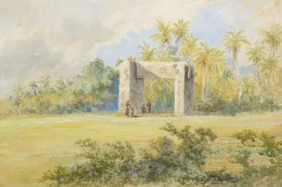 A trilithon at Haamonga, Tolonga, Tonga Tabu