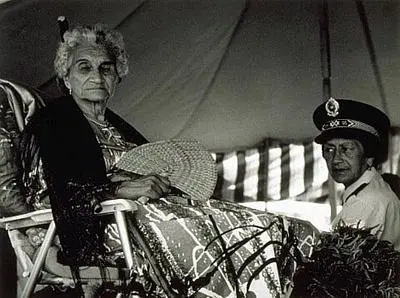 Dame Whina Cooper at Waitangi, 1981