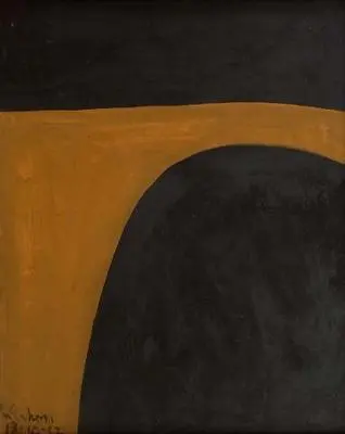 Yellow and black landscape