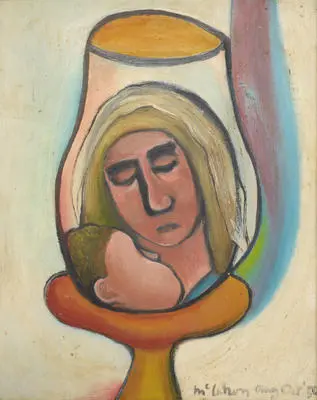Virgin and Child as a lamp