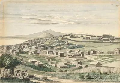 Auckland, with a View of Albert Barracks