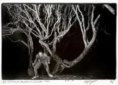 Bill Hammond among the Rata Forest at night, Auckland Islands