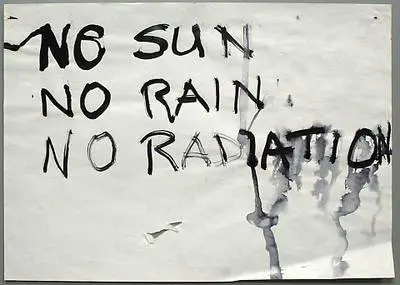 Working drawing for "No Sun, No Rain, No Radiation"