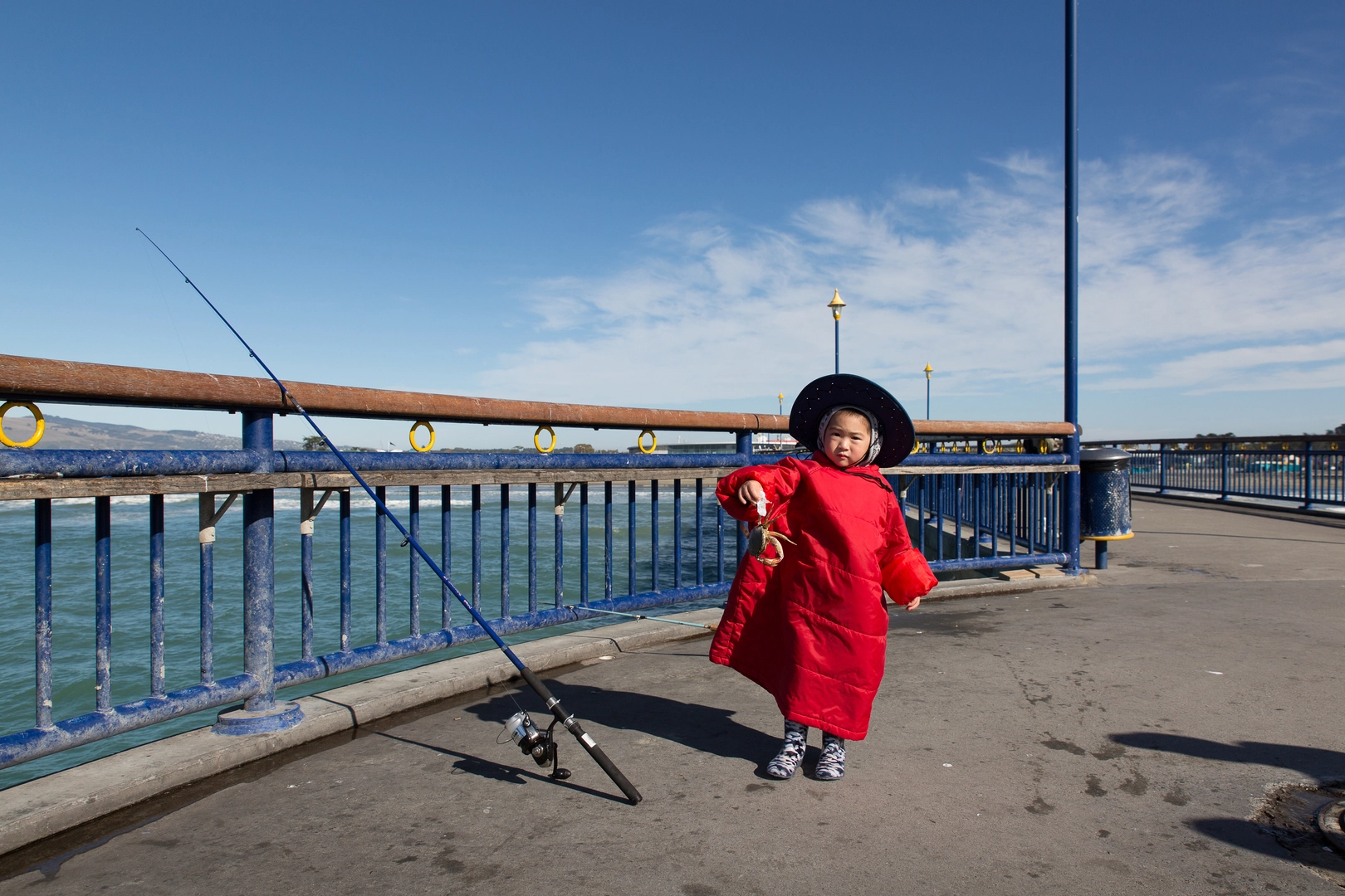 Fishing on New Brighton Pier