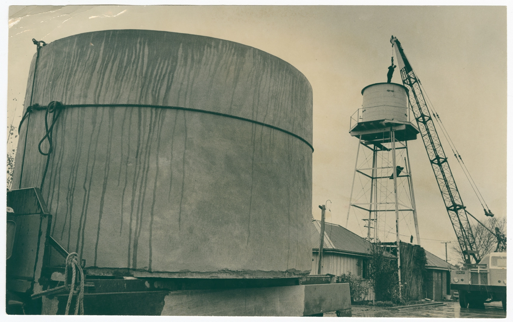 New water tank at St Joseph's Home, Halswell