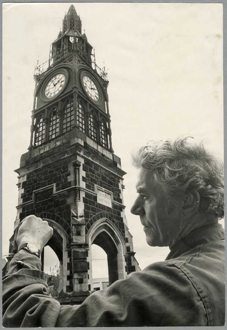 Checking the Victoria Street clock
