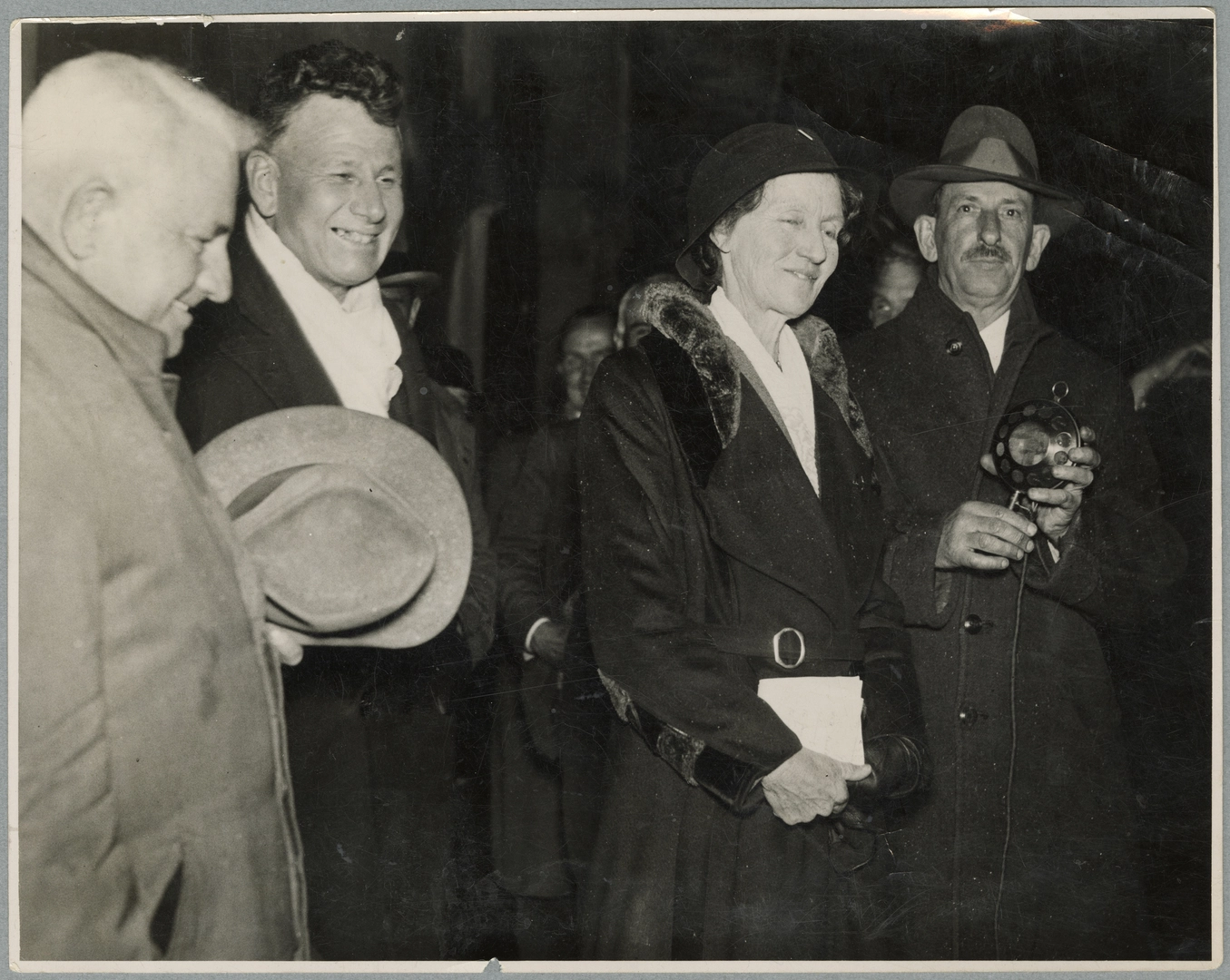 Mrs Elizabeth McCombs during  election night broadcast