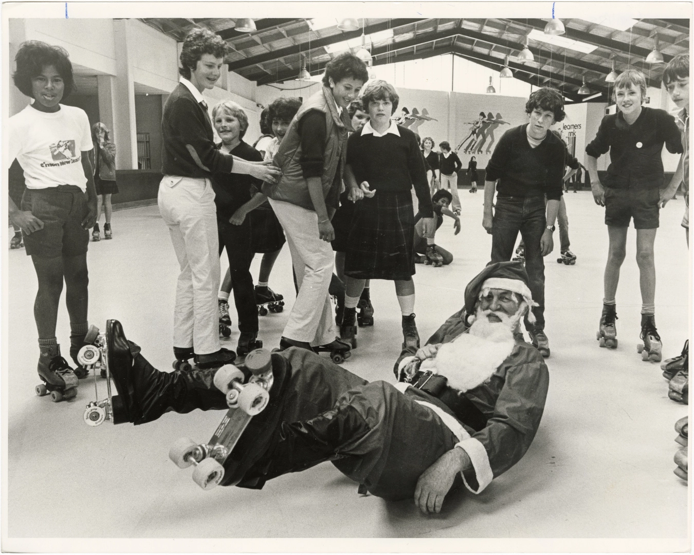 Santa Claus at the Skate Inn, Dunedin.
