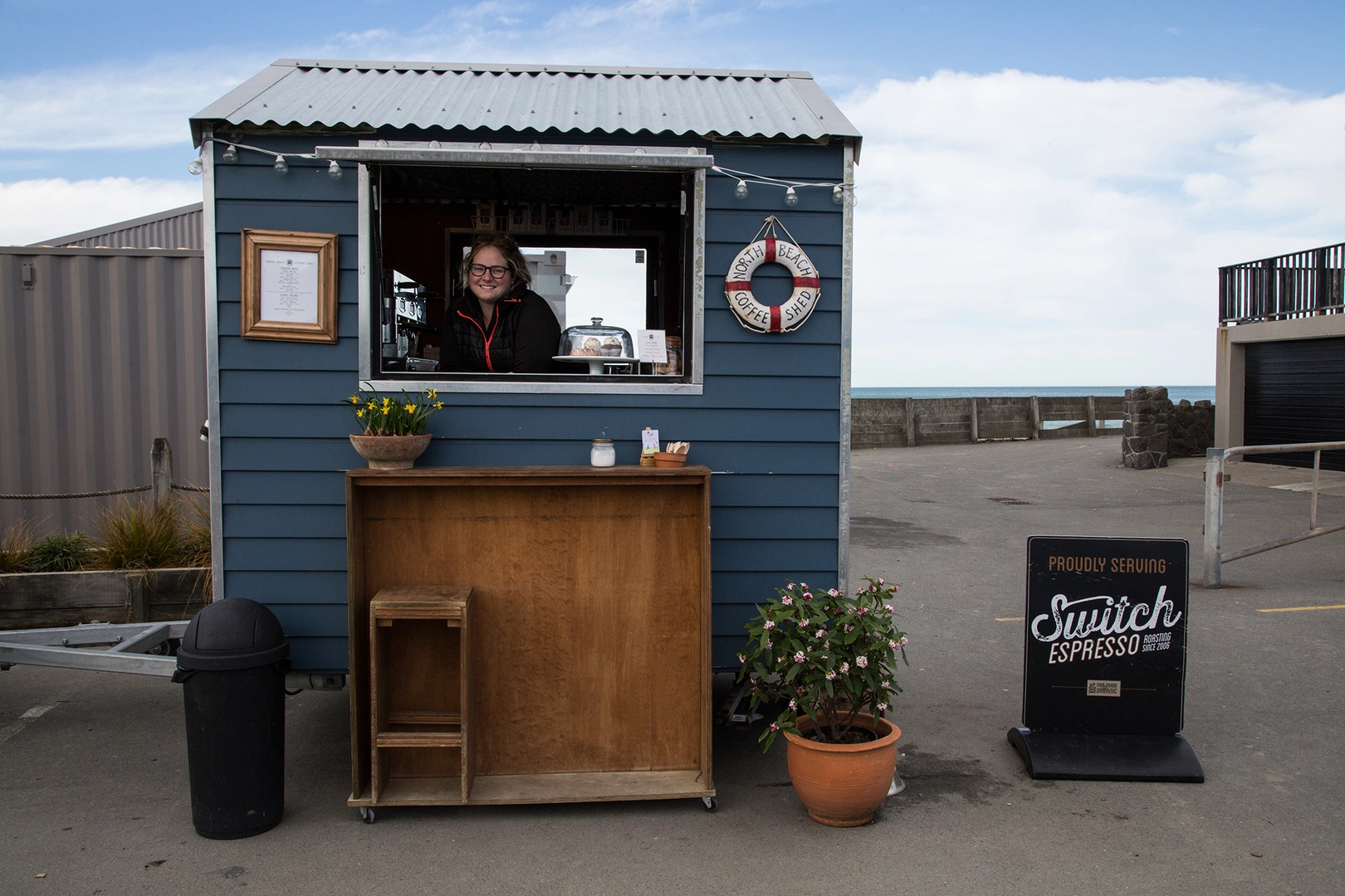 North Beach coffee shed, Marine Parade, New Brighton
