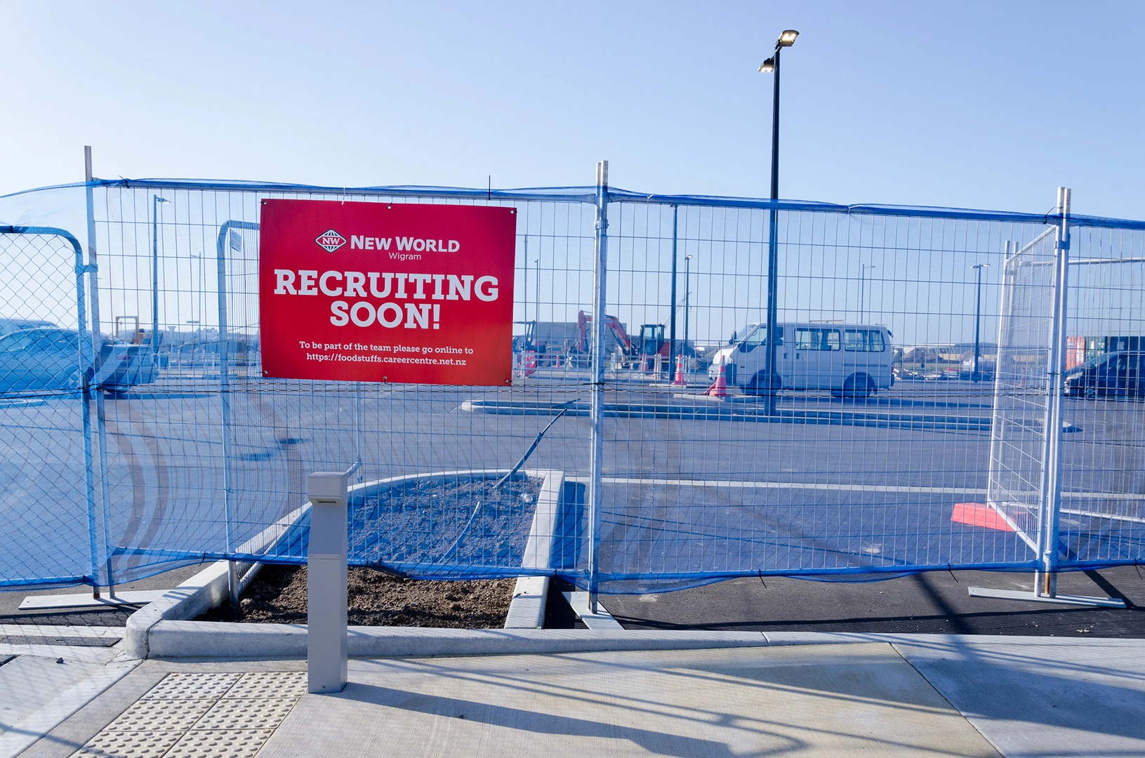 New World supermarket construction at Wigram Skies