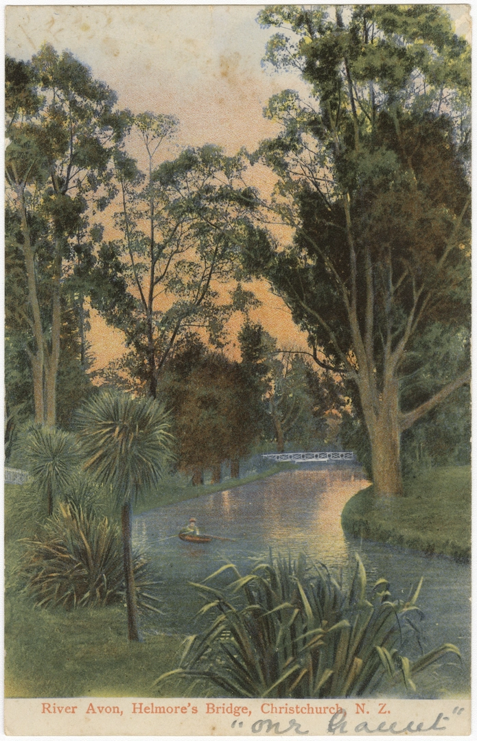 River Avon, Helmore's Bridge, Christchurch. N.Z.