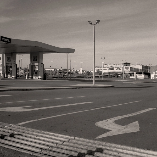 Moorhouse Avenue overbridge seen from Pak n Save carpark