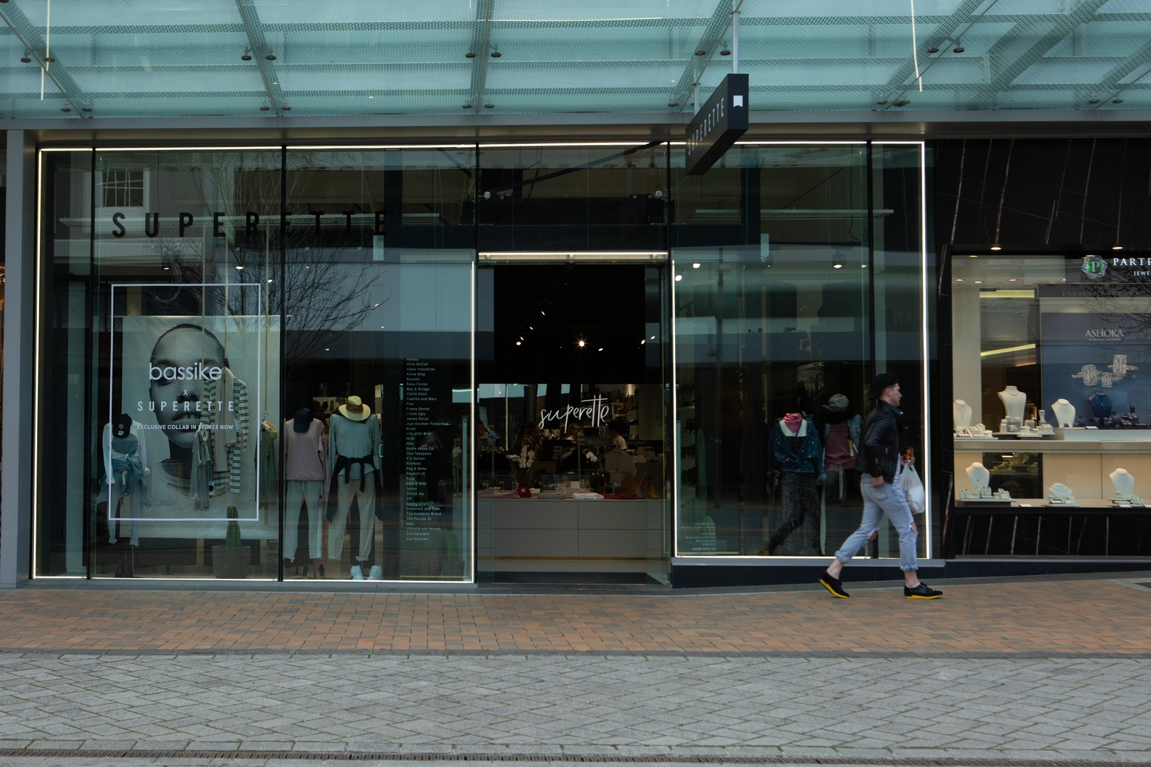New store front in Cashel Mall, Cashel Street