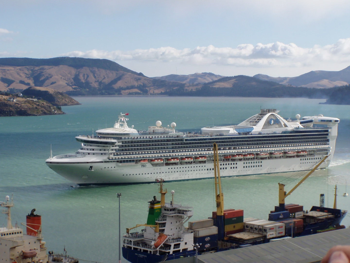 Cruise Ship at Lyttelton Harbour