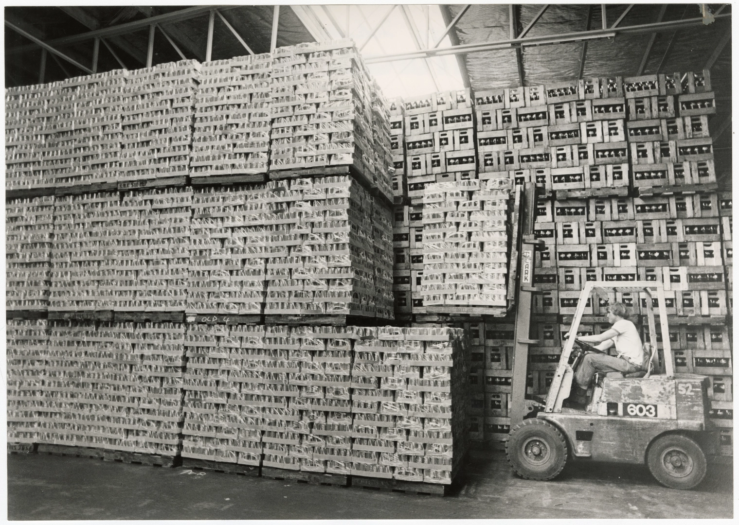 Pallets of Coca Cola at Southern Bottlers