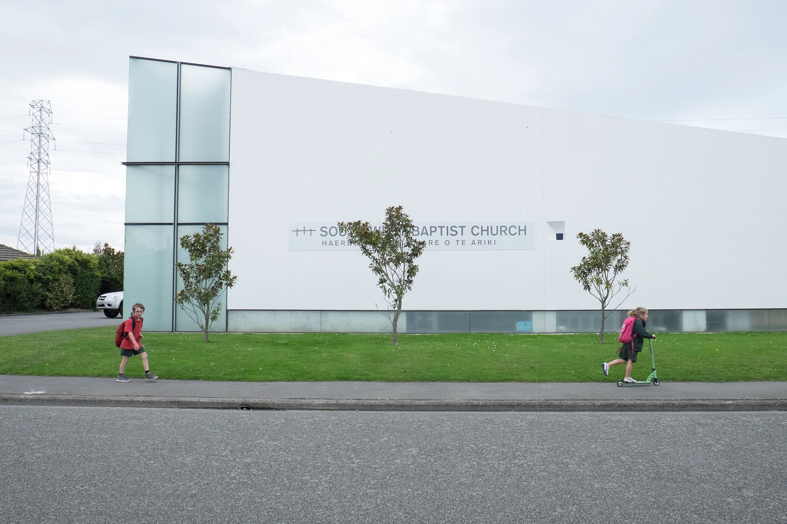 Children outside Halswell South West Baptist Church