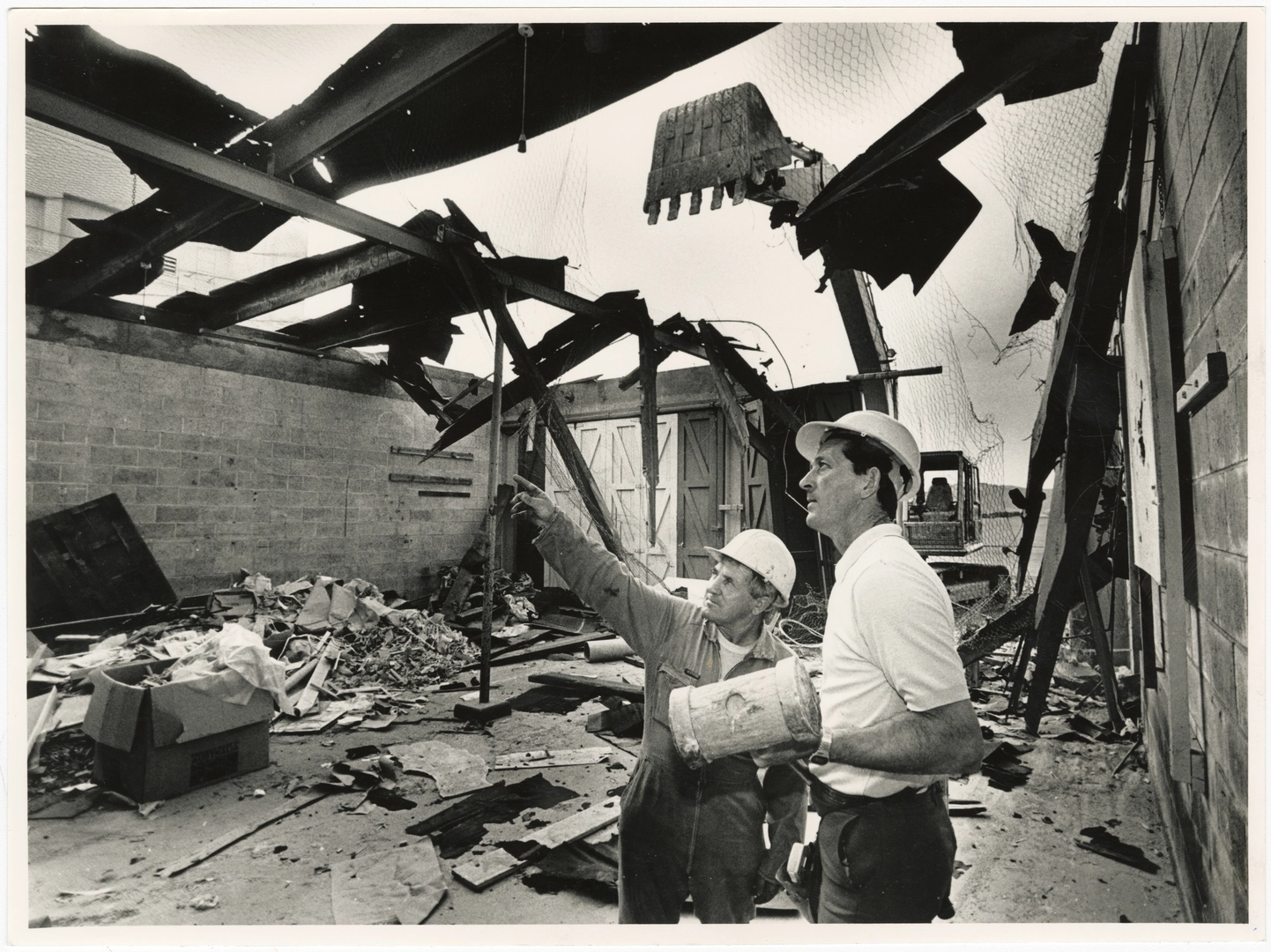 Demolition of the old Wigram Air Base fire station