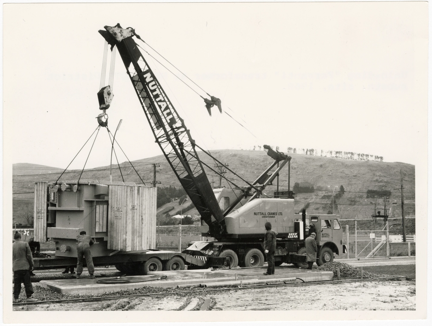 Unloading Ferranti transformer