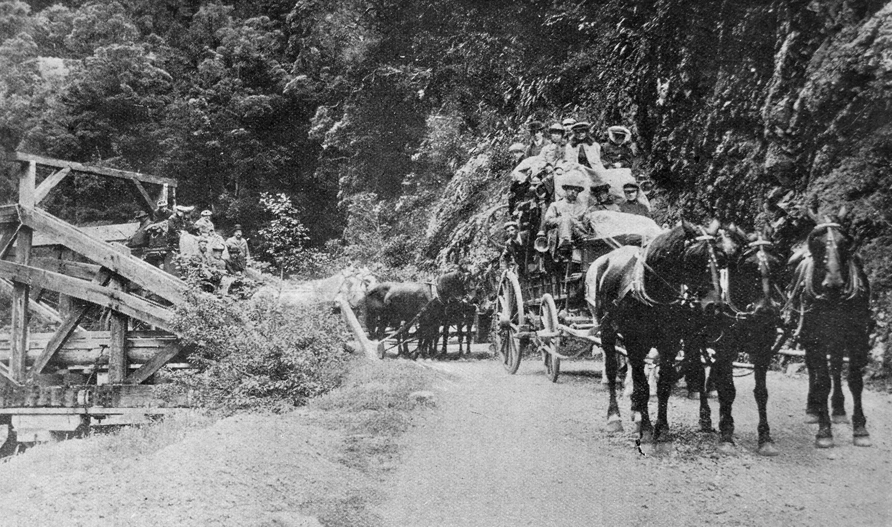 Commencing the ascent of the Otira