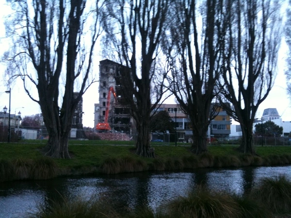 Poplars Apartment Hotel demolition