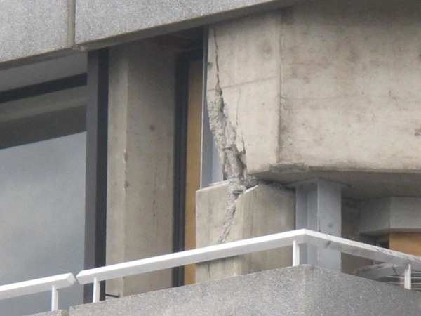 Crowne Plaza damage