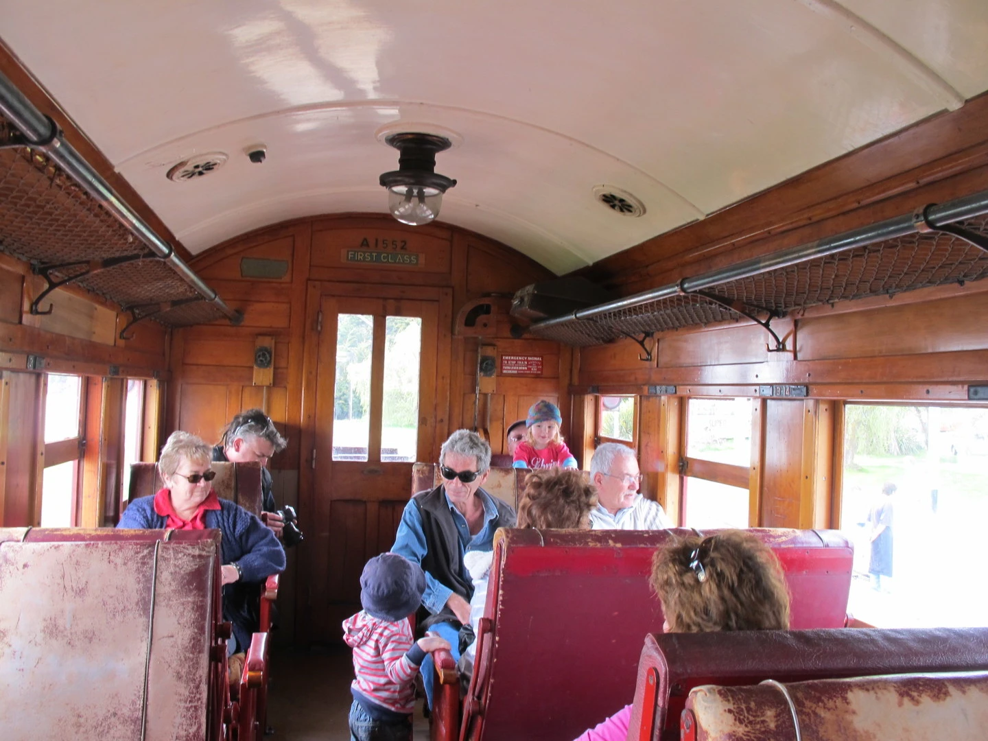 Passengers on the Ferrymead Train