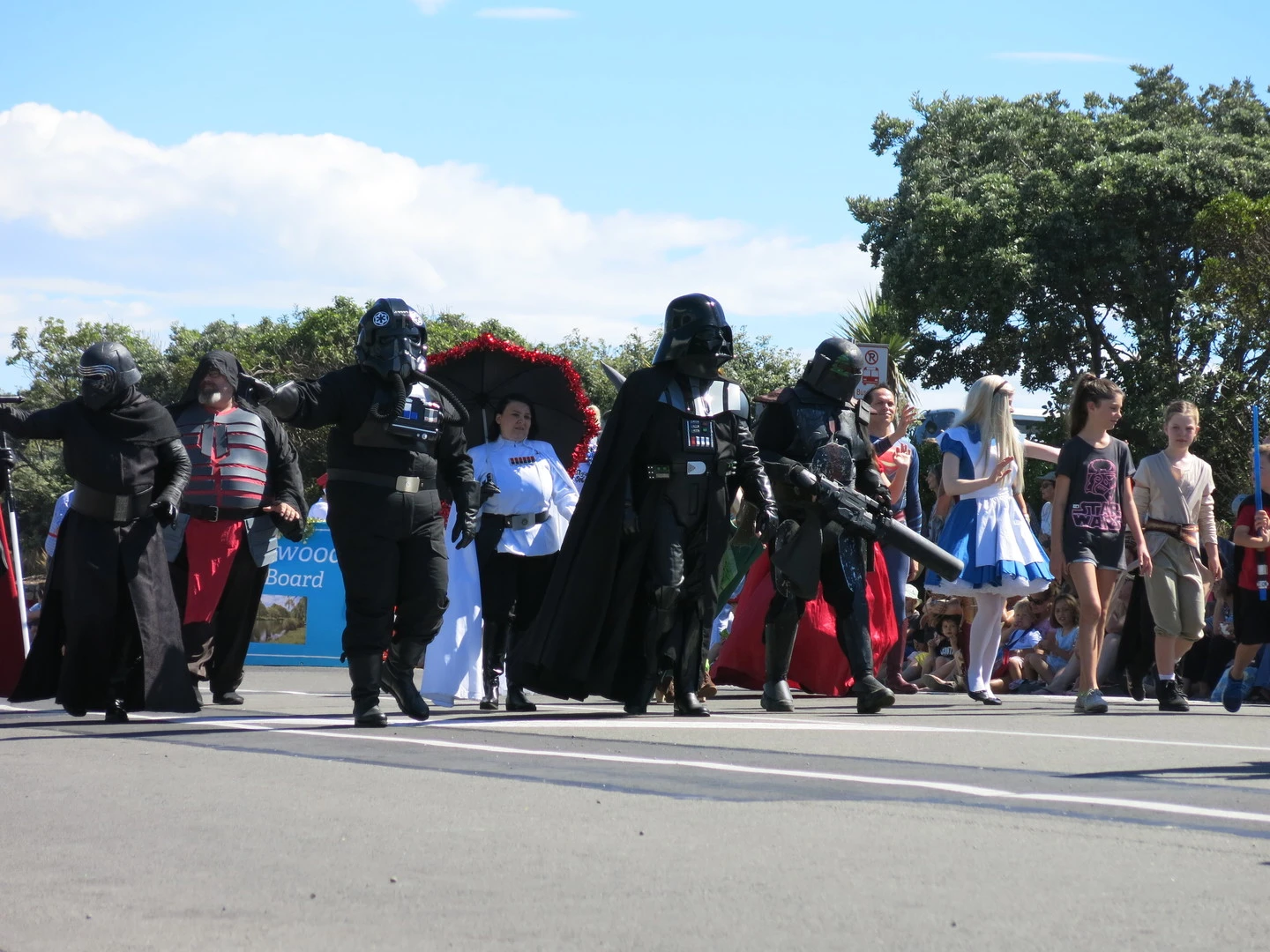 Star Wars costumes in Christmas Parade