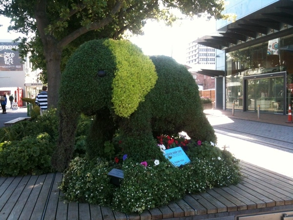 Festival of Flowers topiary elephant