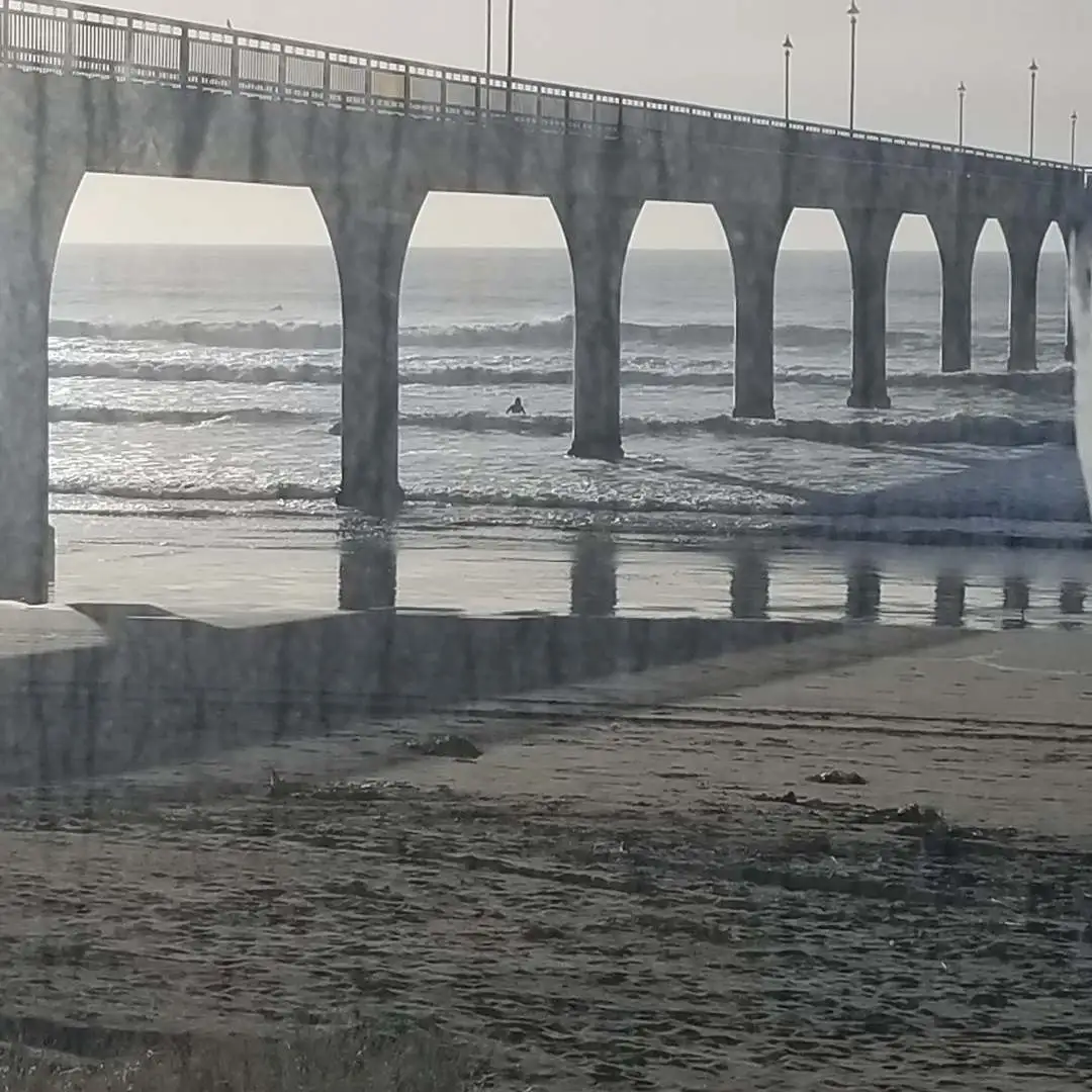 New Brighton Pier seen from the Library staff room